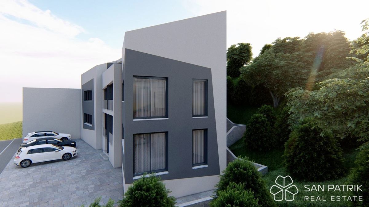 Moderna nuova costruzione vicino al centro di Vrbnik a Krk