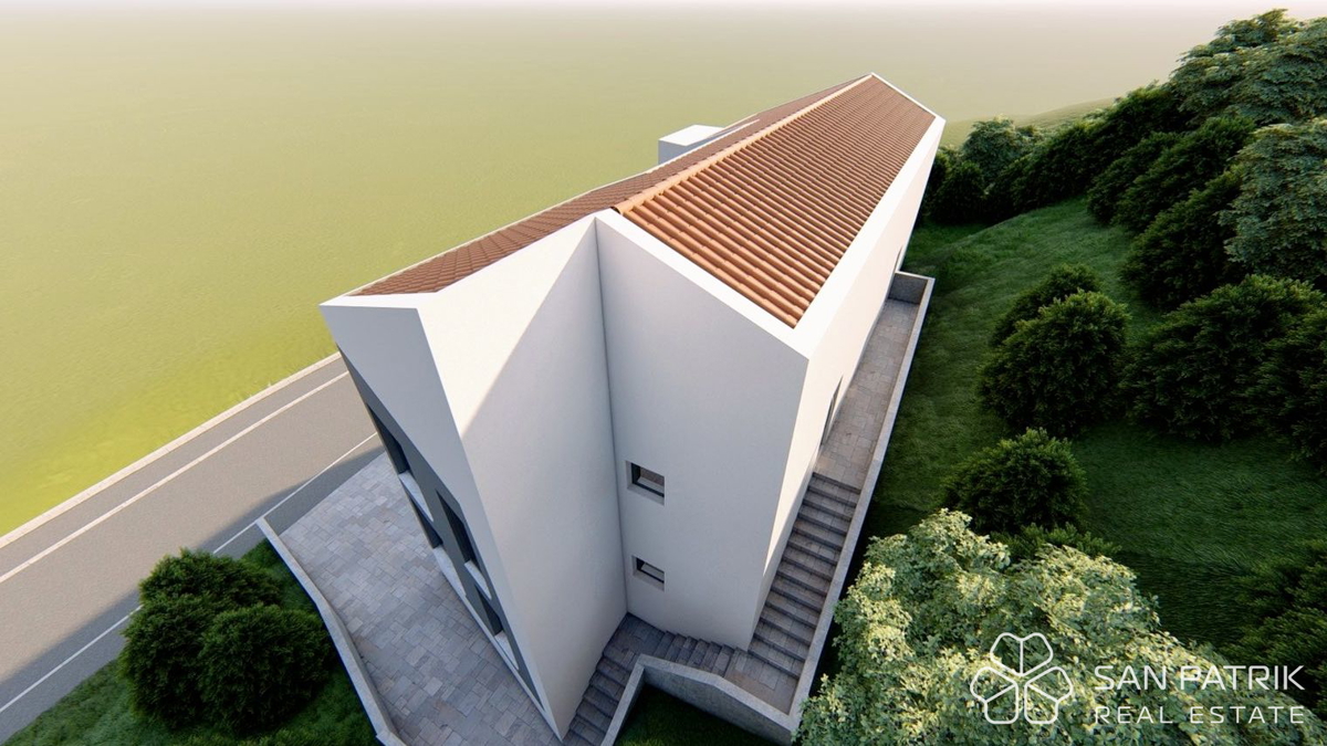 Moderna nuova costruzione vicino al centro di Vrbnik a Krk