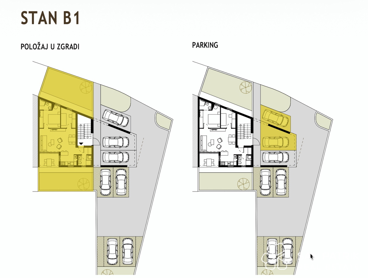 Nuova costruzione con vista mare, a 250 m dalla spiaggia, Podstrana