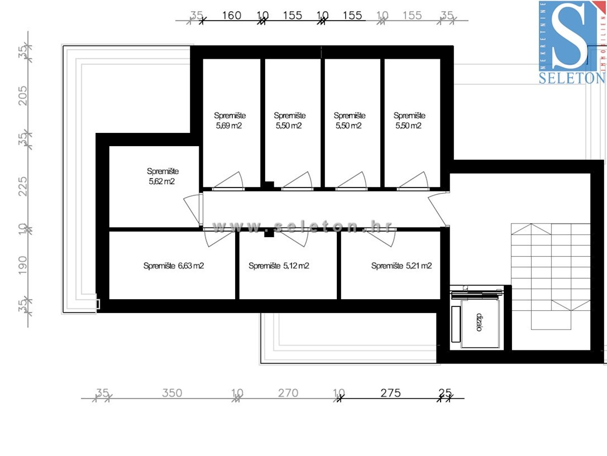 Nuovo appartamento di 67 m2 con vista mare, ASCENSORE, 2 posti auto