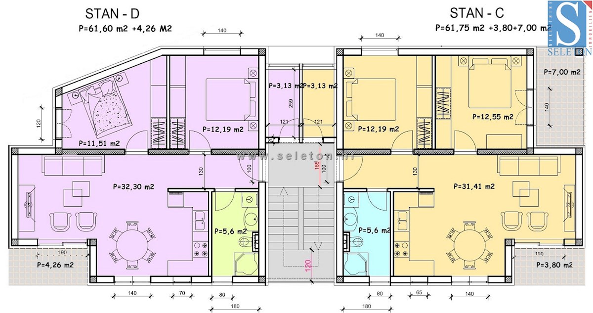 Nuovo appartamento di 66 m2 a Poreč-Parenzo, 1° piano - in costruzione