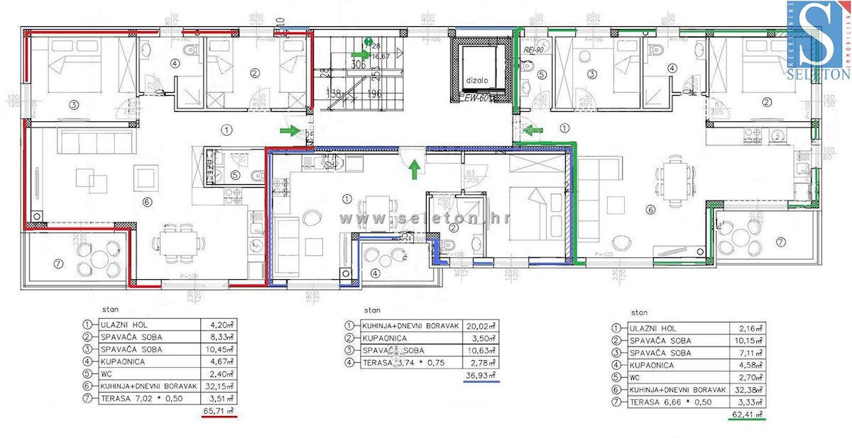 Poreč-Parenzo - nuovo appartamento di 66 m2, 1° piano, 2 posti auto, ASCENSORE