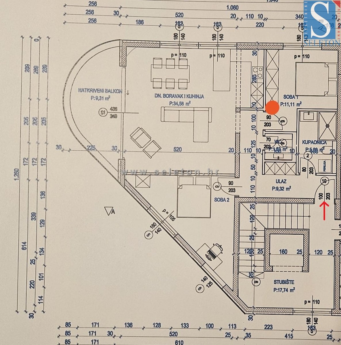 Poreč-dintorni, appartamento di 80 m2 con vista mare - in costruzione