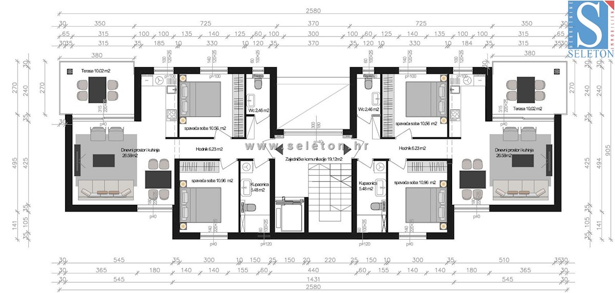 Istria, Poreč, nuovo appartamento di 67 m2 con vista mare, ASCENSORE, 2 posti auto