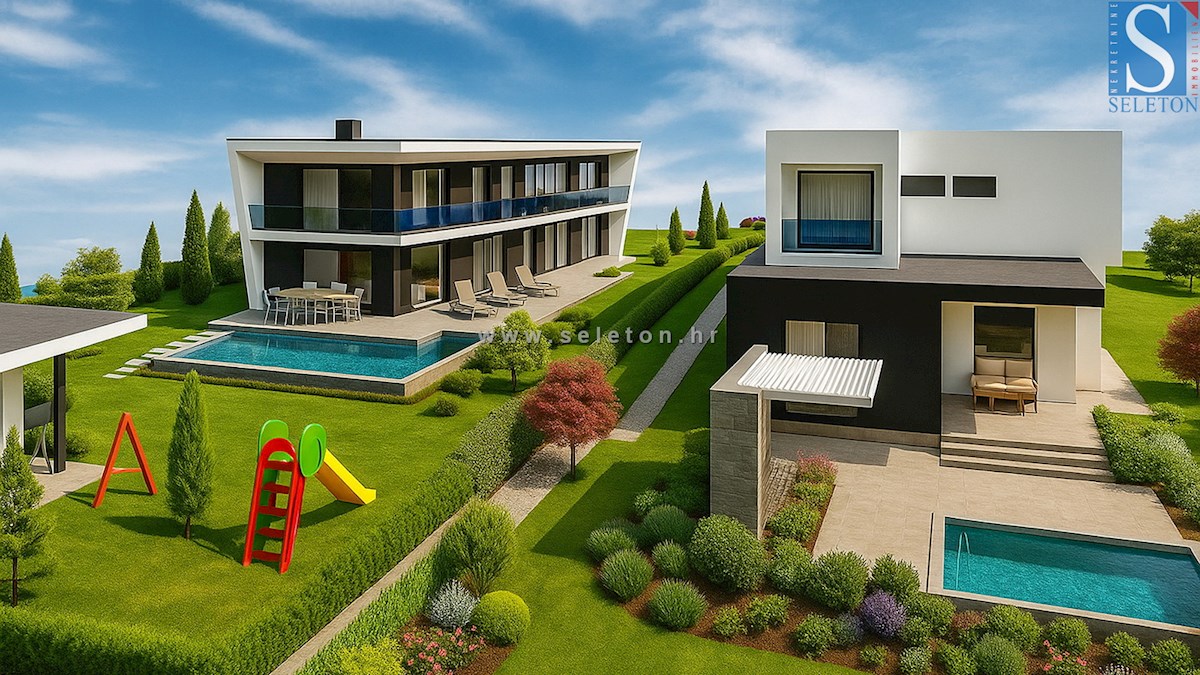 Moderna casa indipendente di 243 m2 con piscina di 36 m2 nelle vicinanze di Poreč-Parenzo - in costruzione