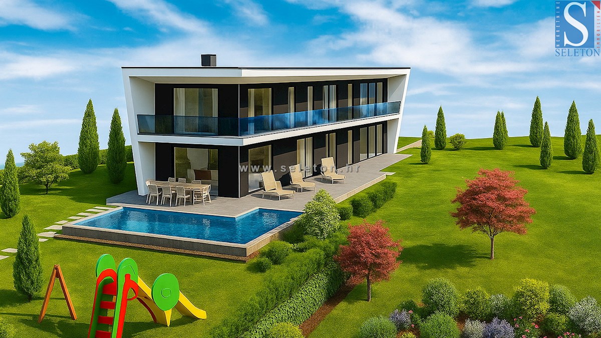 Moderna casa indipendente di 243 m2 con piscina di 36 m2 nelle vicinanze di Poreč-Parenzo - in costruzione