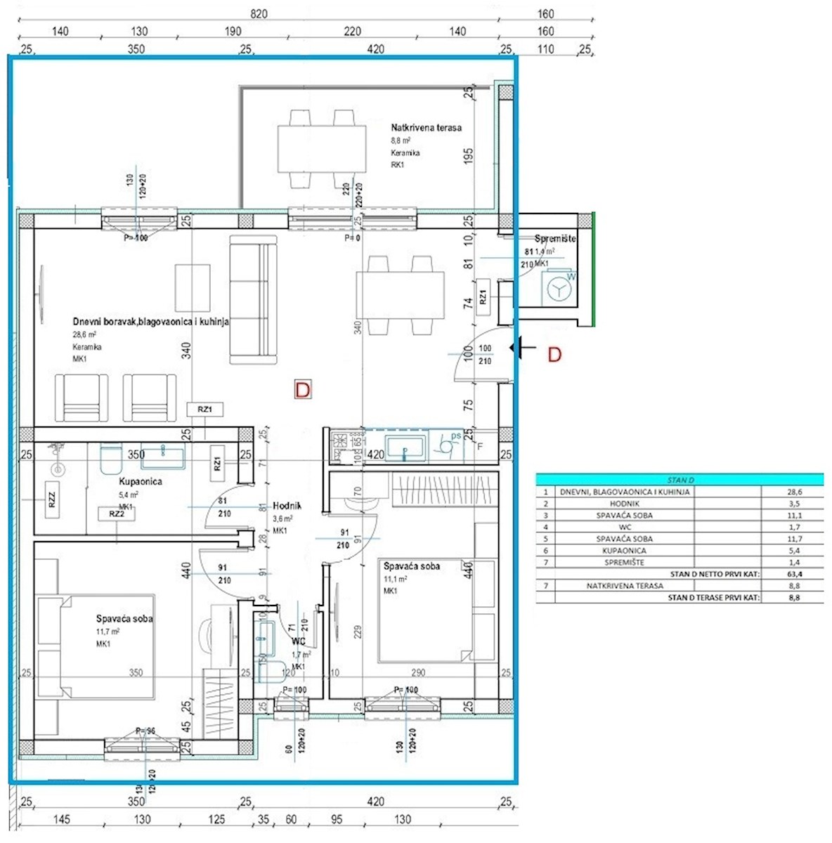 Poreč-Parenzo - dintorni, nuovo appartamento di 72 m2, 2 camere da letto, 2 posti auto