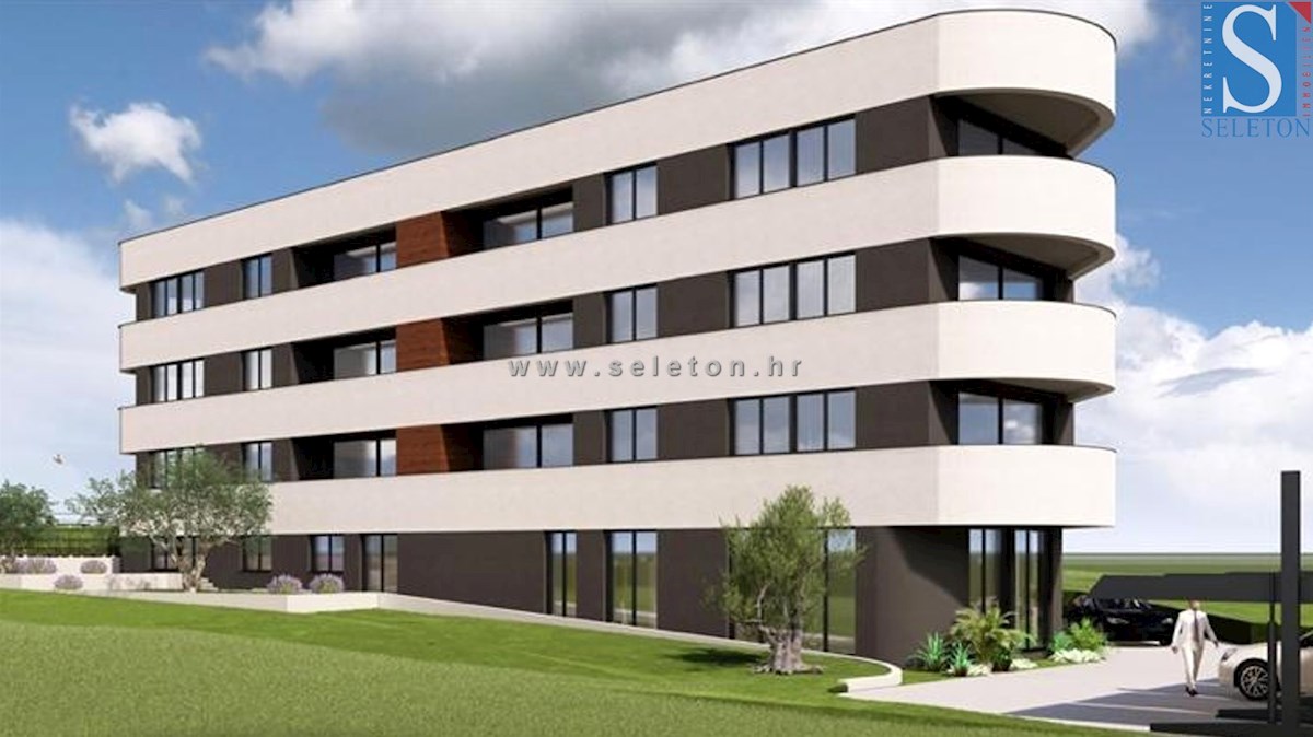 Poreč-dintorni, appartamento di 80 m2 con vista mare - in costruzione