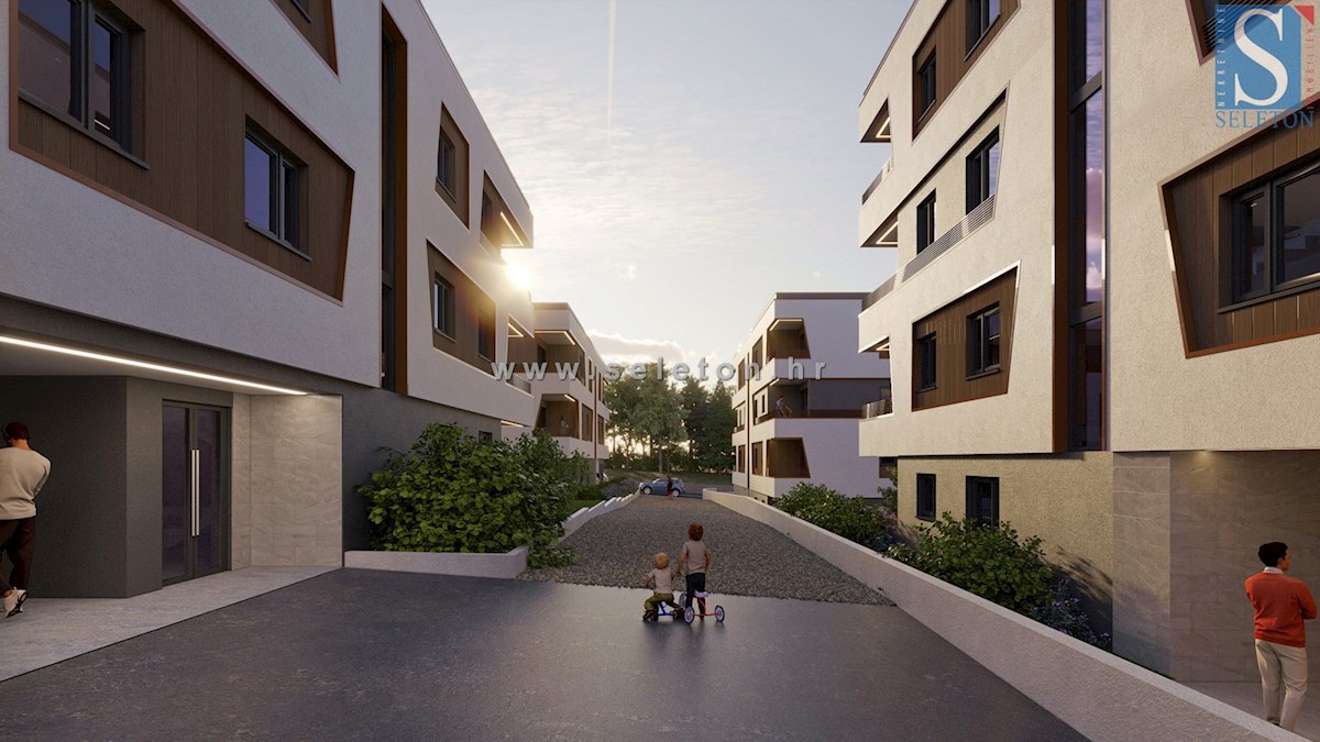 Istria, Poreč-Parenzo, appartamento di 48 m2 in un moderno edificio di nuova costruzione