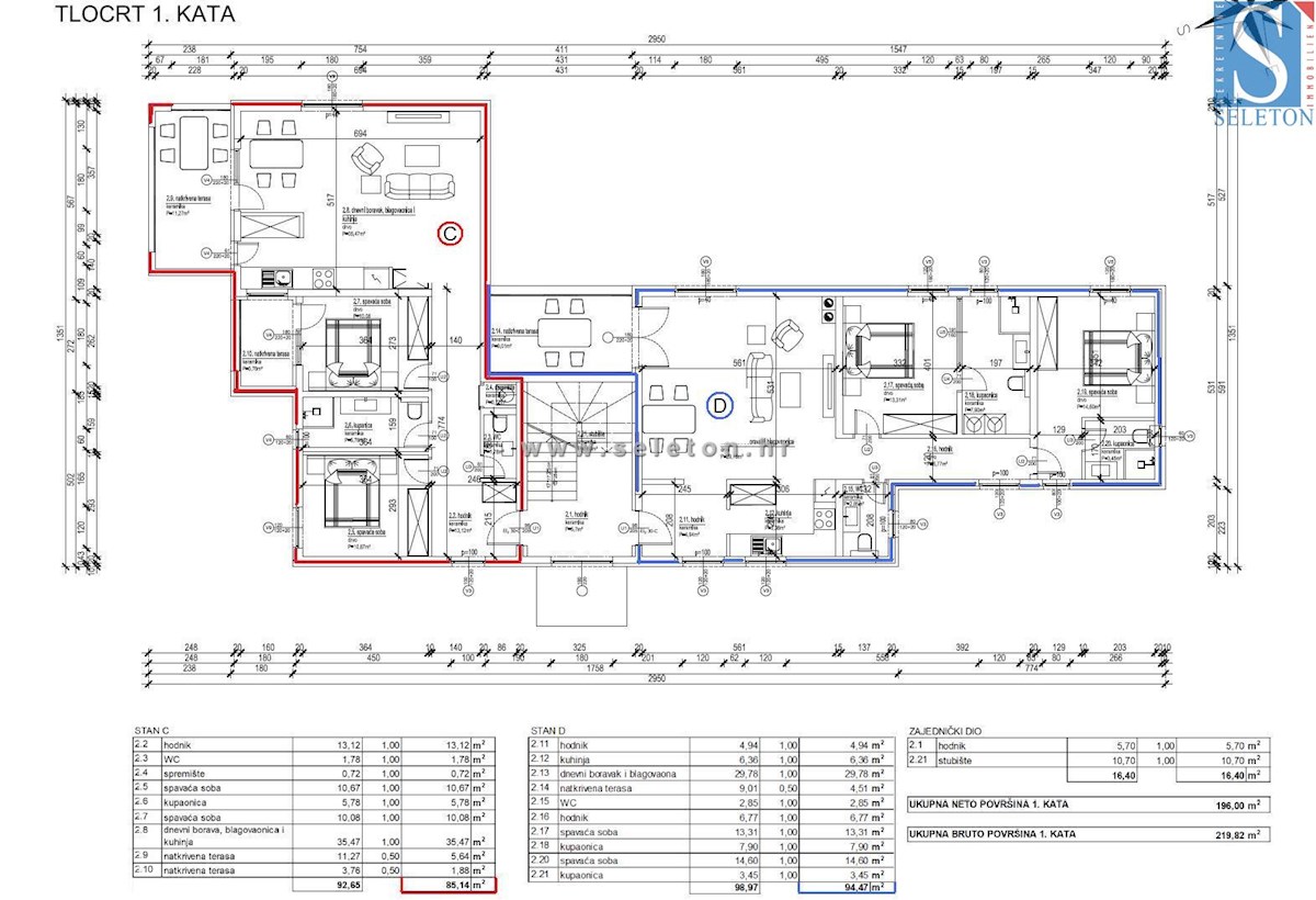 Poreč-Parenzo, appartamento in costruzione di 85 m2, 1° piano, a circa 800 m dal mare (in linea d'aria)