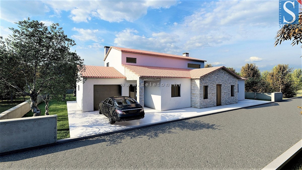 Casa indipendente di 240 m2 con vista mare, piscina e garage vicino a Parenzo - in costruzione