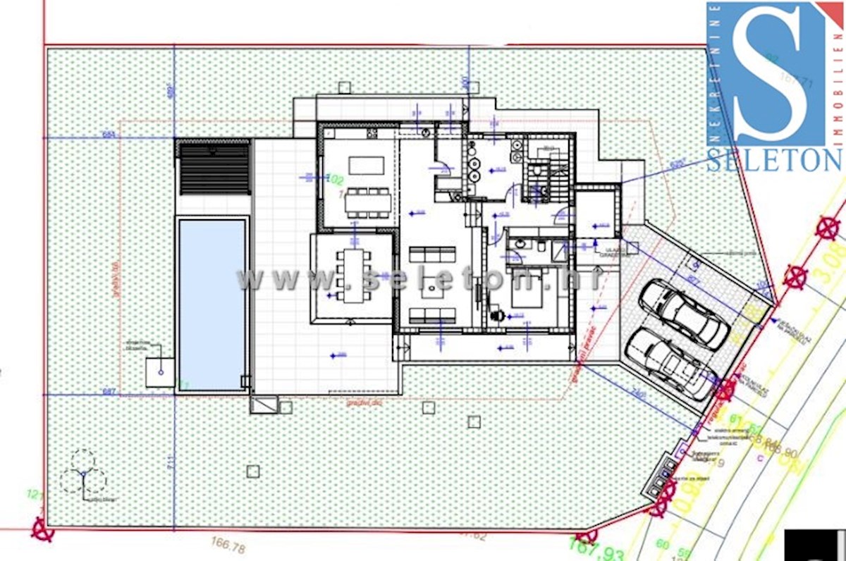 Moderna casa indipendente di 230 m2 con piscina di 30 m2 nelle vicinanze di Poreč-Parenzo - in costruzione