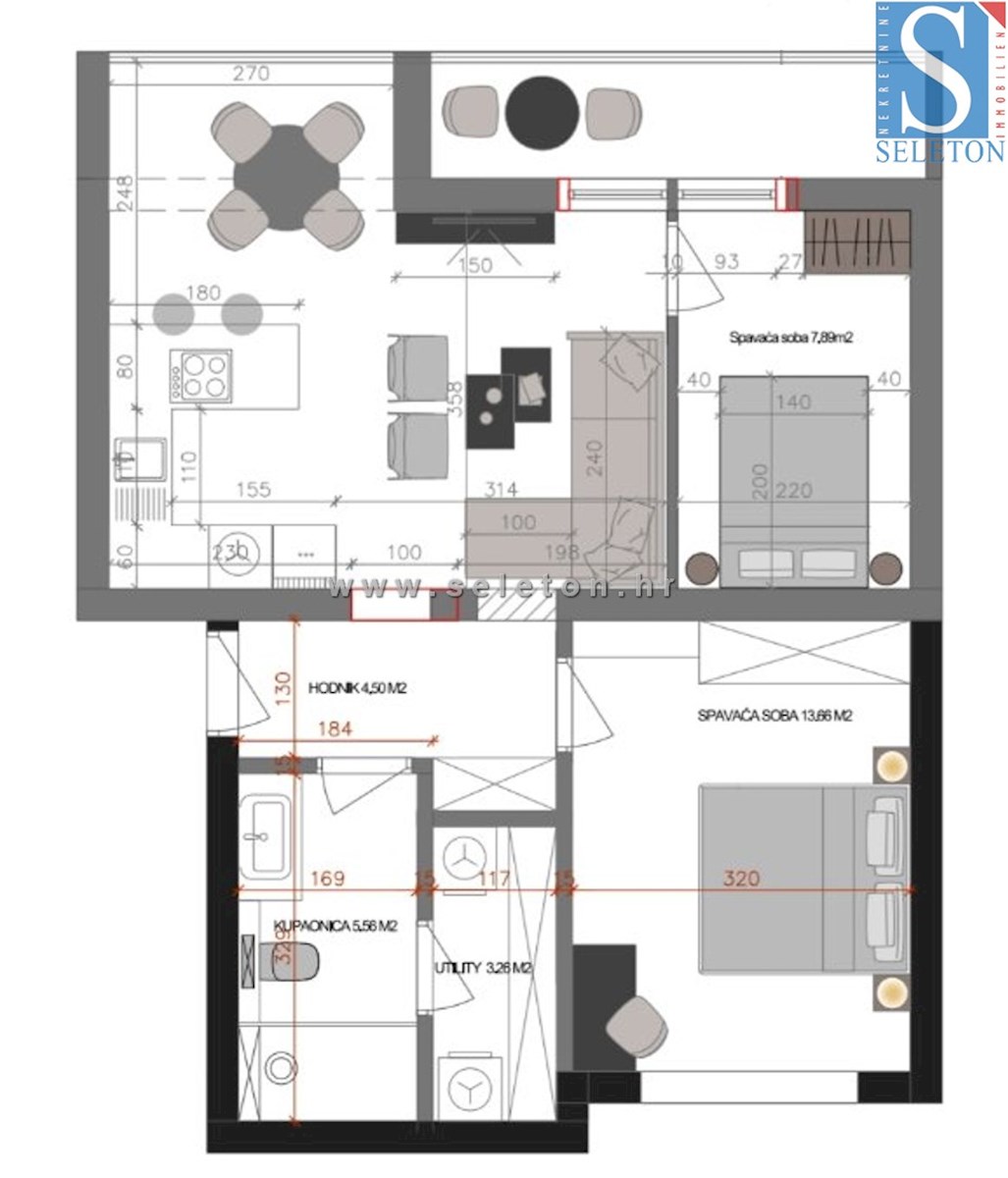 Appartamento a Poreč-Parenzo di 68 m2, vicino al centro e alla spiaggia