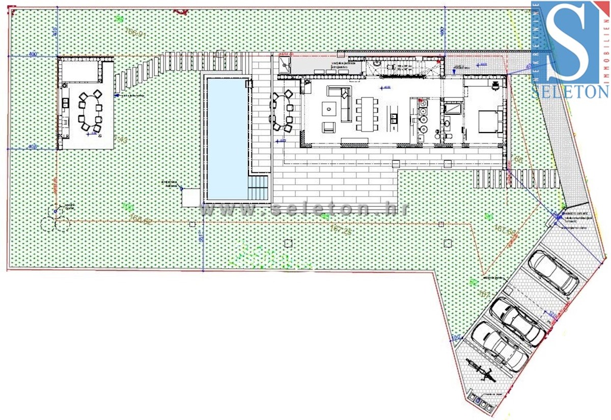 Moderna casa indipendente di 243 m2 con piscina di 36 m2 nelle vicinanze di Poreč-Parenzo - in costruzione