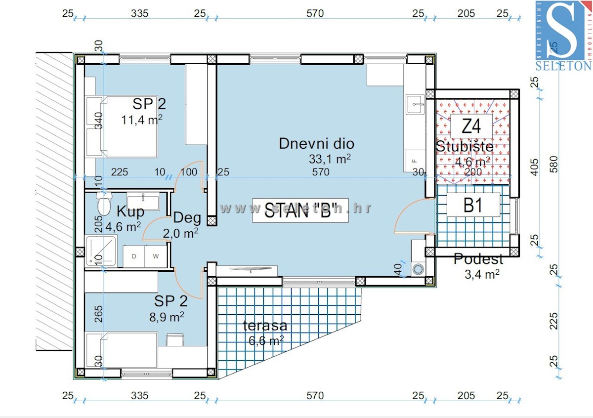 Istria, Poreč-Parenzo, moderno appartamento di 63 m2, 1° piano, riscaldamento a pavimento