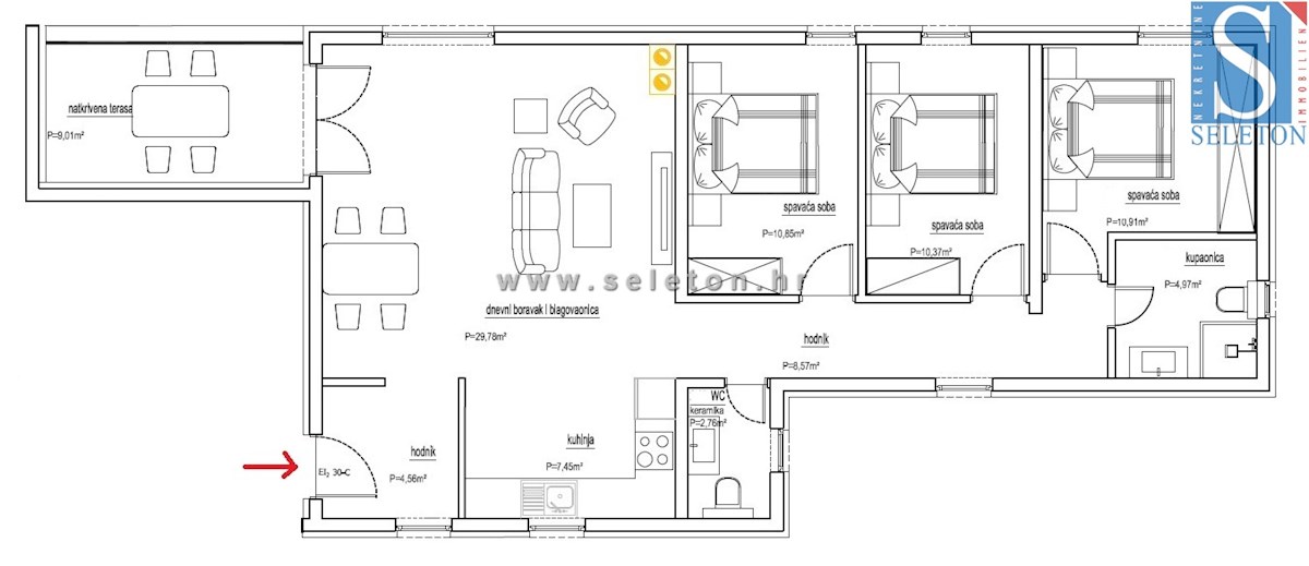 Istria, Poreč-Parenzo, nuovo appartamento di 91 m2, 1° piano, a circa 800 m dal mare (in linea d'aria)