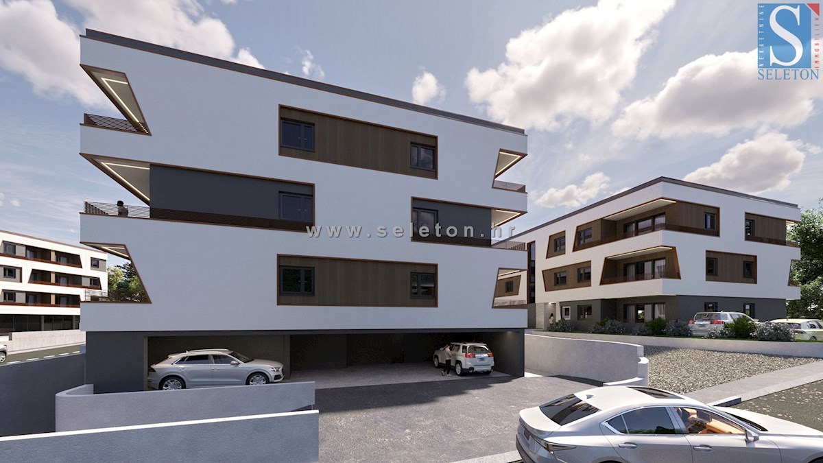 Istria, Poreč-Parenzo, appartamento di 53 m2 in un moderno edificio di nuova costruzione, 2 camere da letto