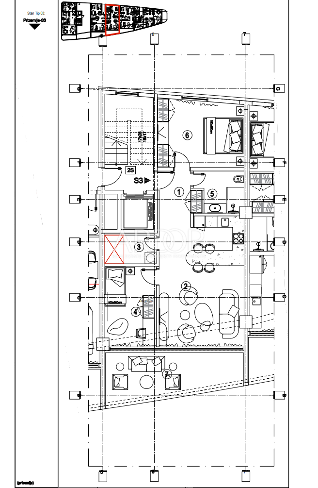 Appartamento Kantrida, Rijeka, 118,29m2