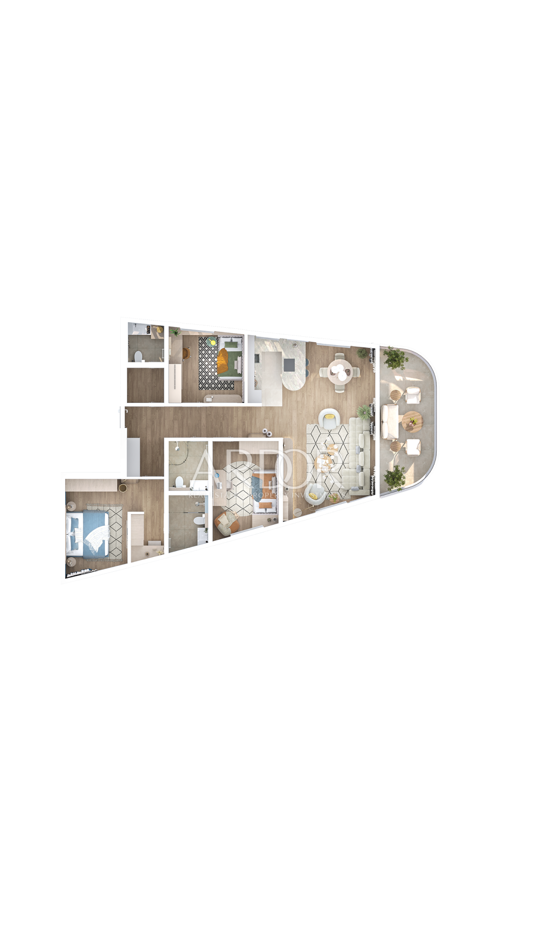 Appartamento Kantrida, Rijeka, 118,29m2