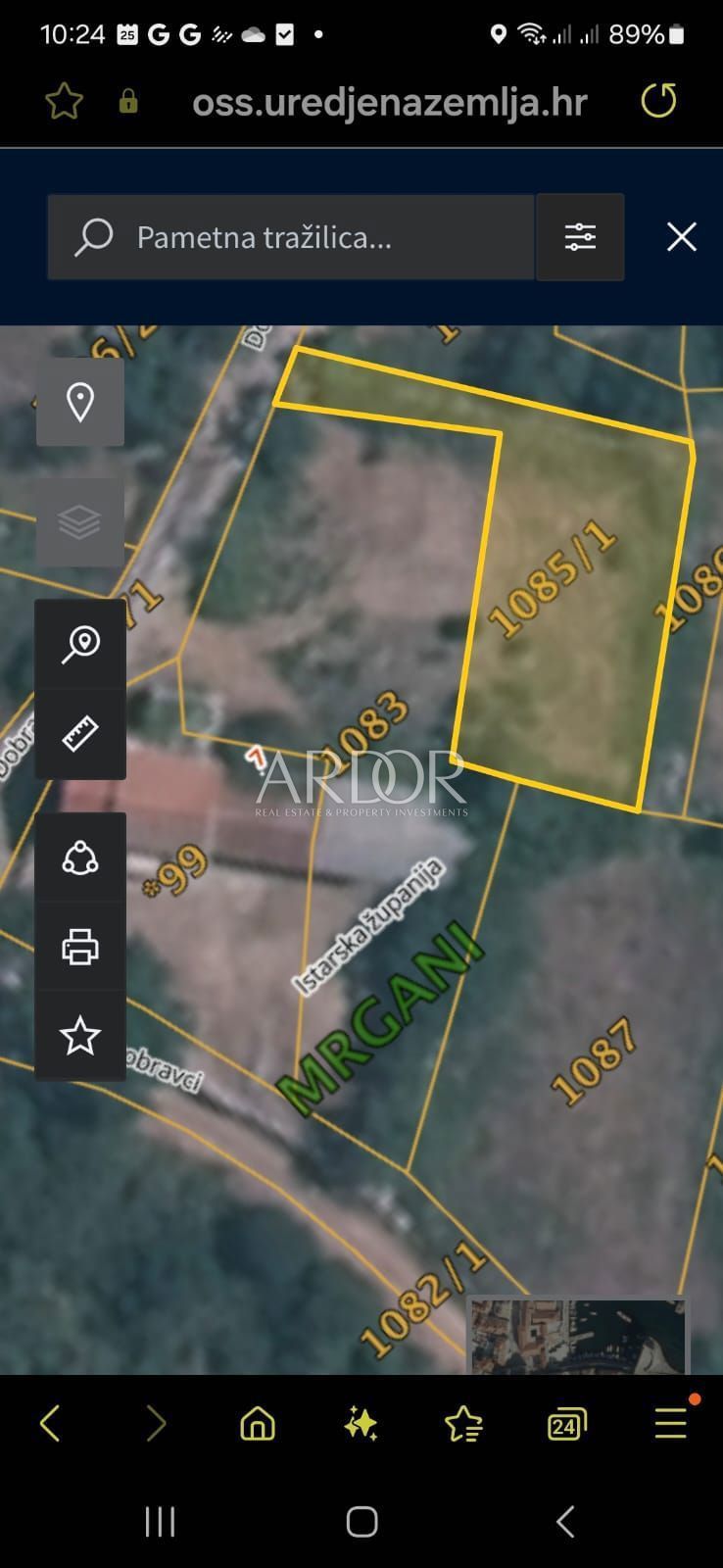 Terreno Kanfanar, 1.154m2