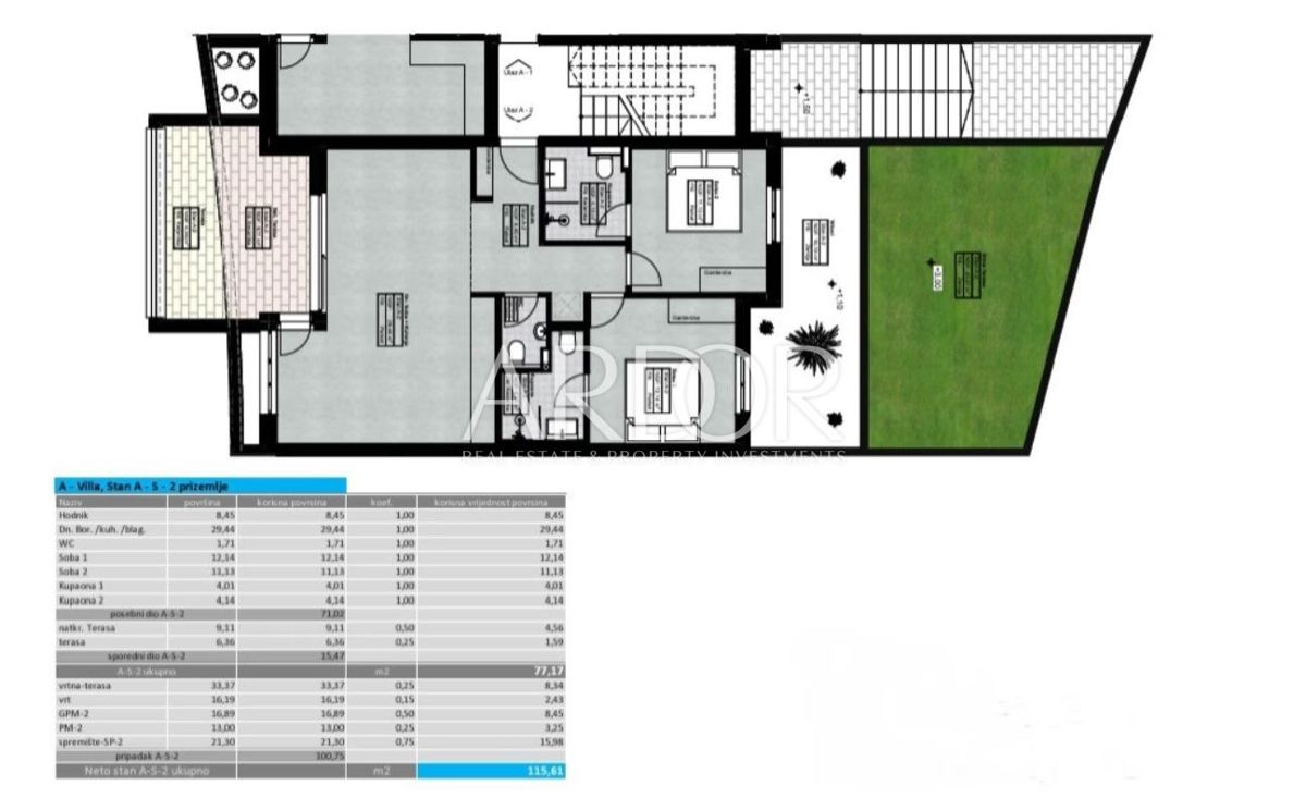 Appartamento Lovran, 116m2