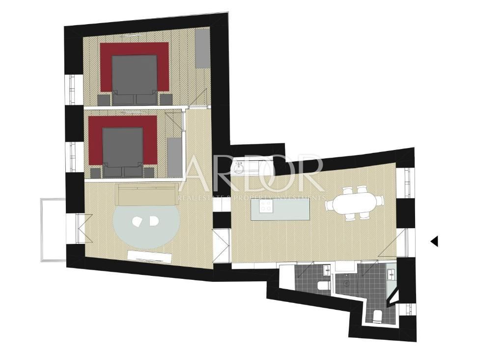 Appartamento Sušak, Rijeka, 85m2