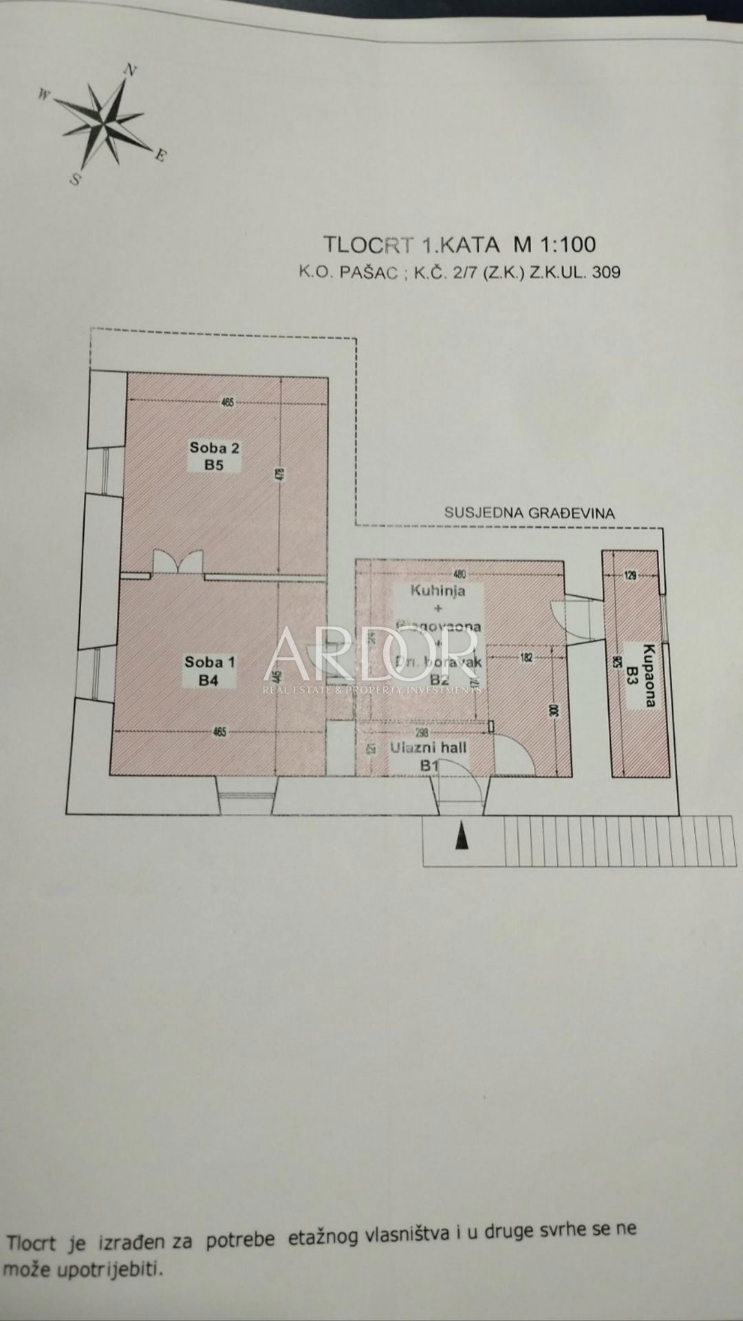 Appartamento Orehovica, Rijeka, 75m2