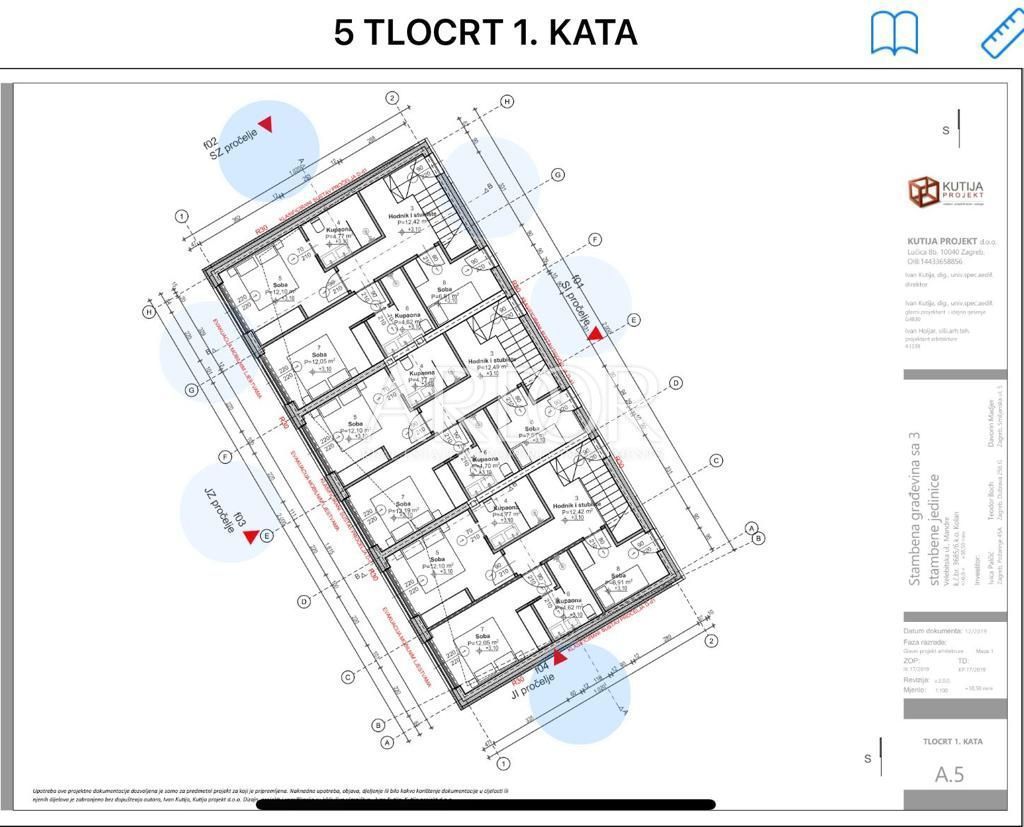 Appartamento Mandre, Kolan, 130m2