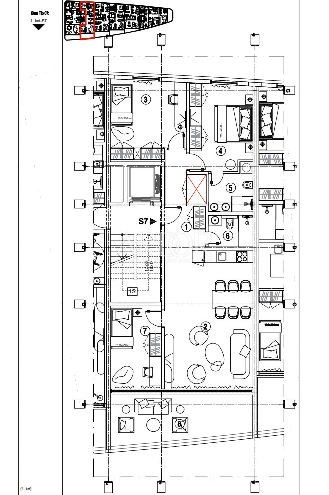 Appartamento Kantrida, Rijeka, 118,29m2