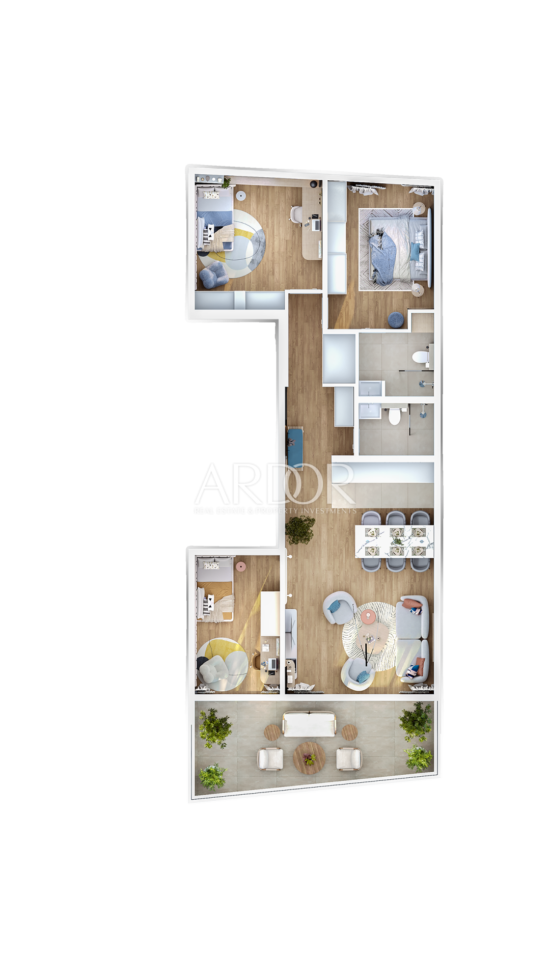 Appartamento Kantrida, Rijeka, 118,29m2