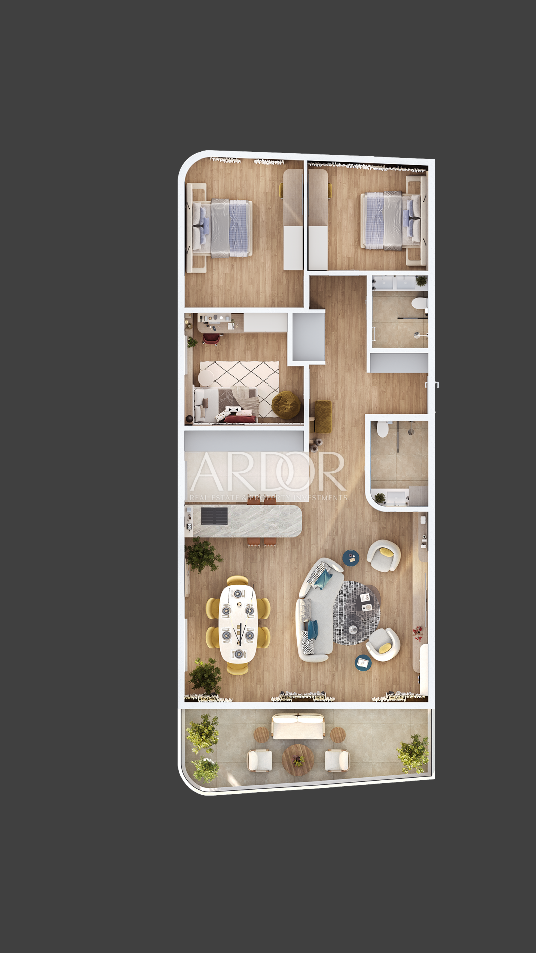 Appartamento Kantrida, Rijeka, 118,29m2