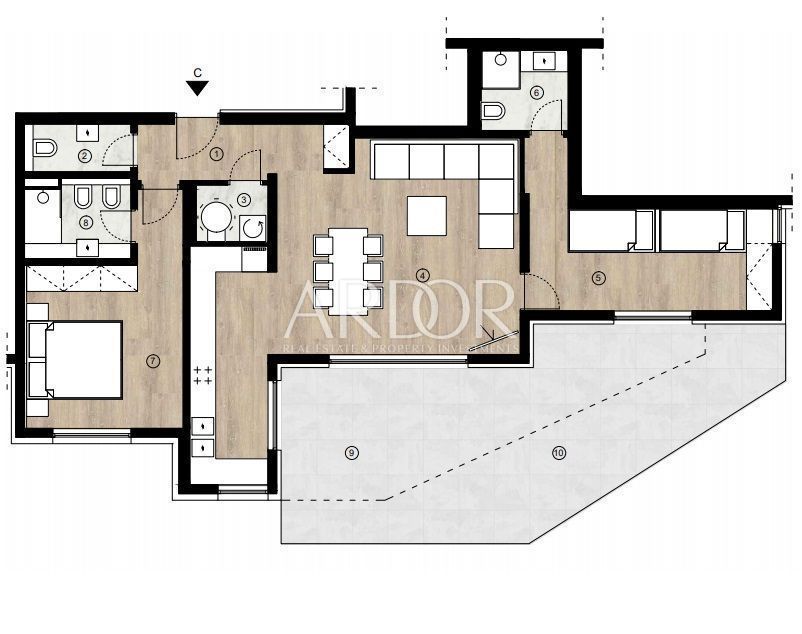 Appartamento Opatija - Centar, Opatija, 135,86m2