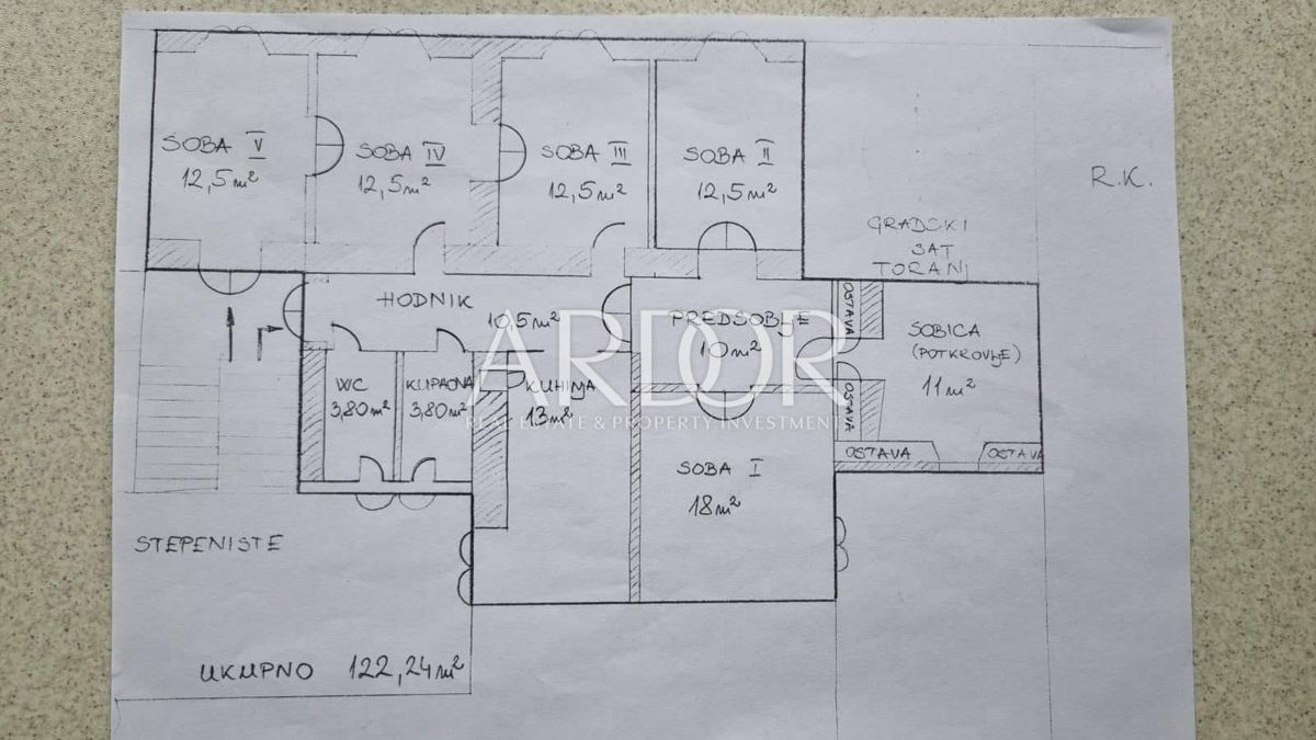 Appartamento Centar, Rijeka, 124m2