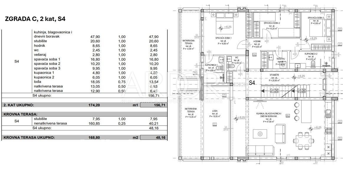 Appartamento Kožino, Zadar - Okolica, 73,96m2