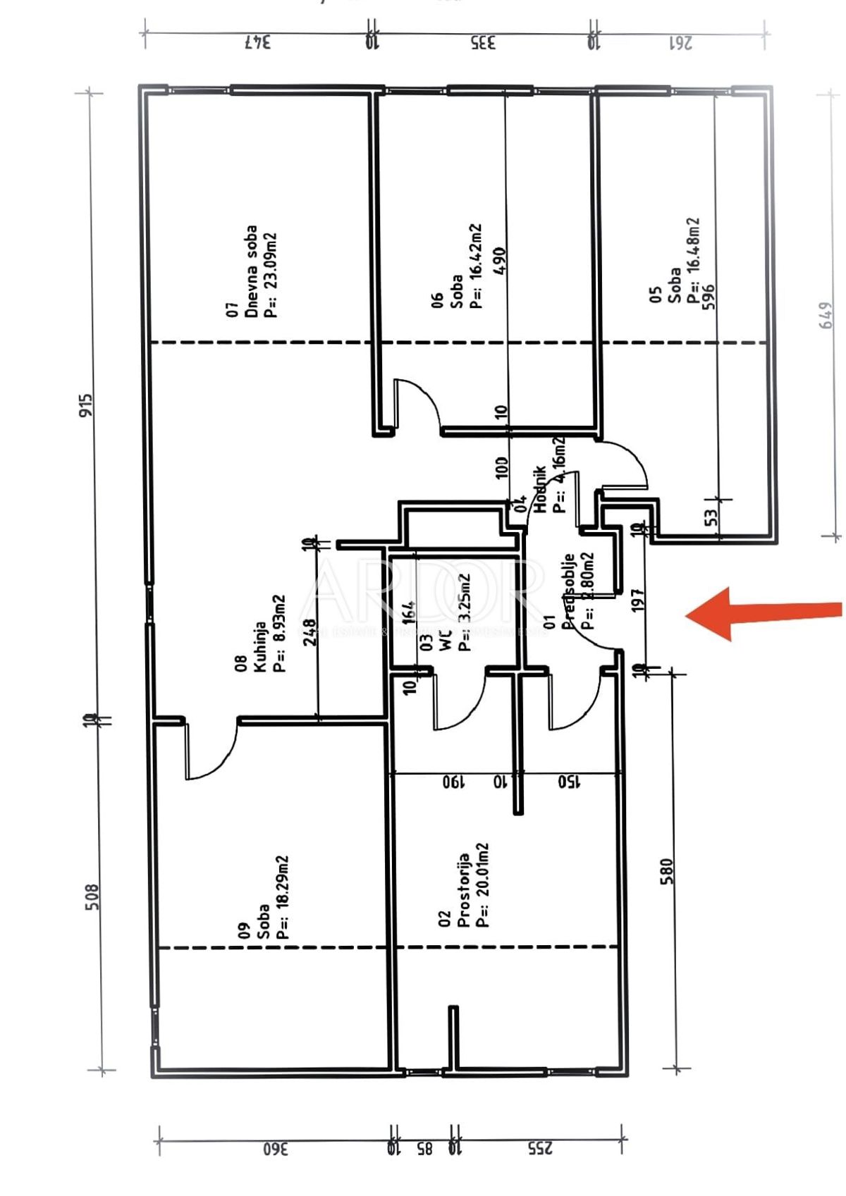 Appartamento Centar, Rijeka, 100m2