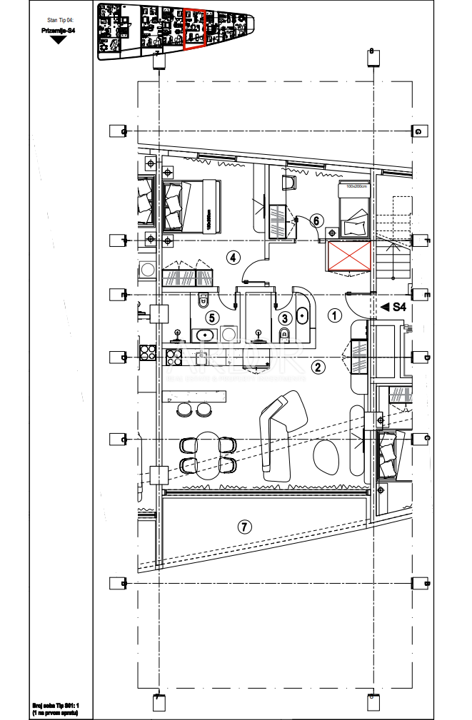 Appartamento Kantrida, Rijeka, 118,29m2