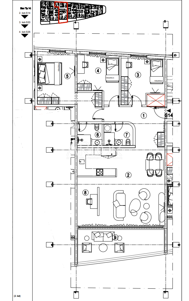 Appartamento Kantrida, Rijeka, 118,29m2