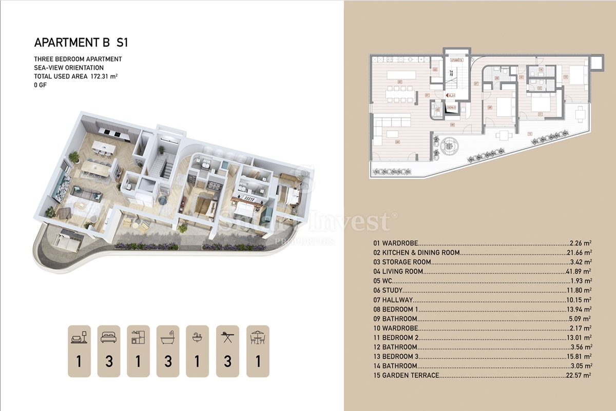 ABBAZIA - CENTRO, lussuoso appartamento con vista mare