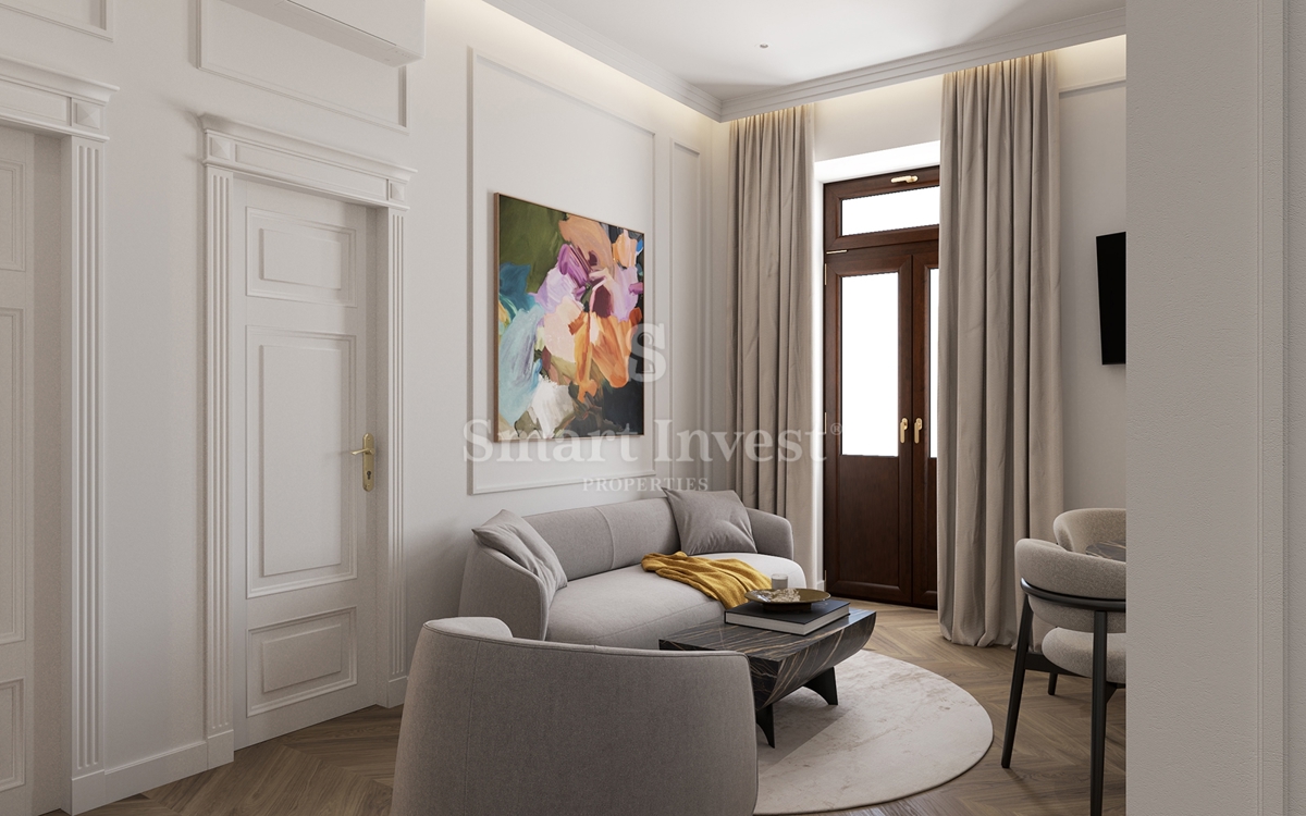 ABBAZIA, appartamento di lusso con balcone in un'antica villa vicino al mare