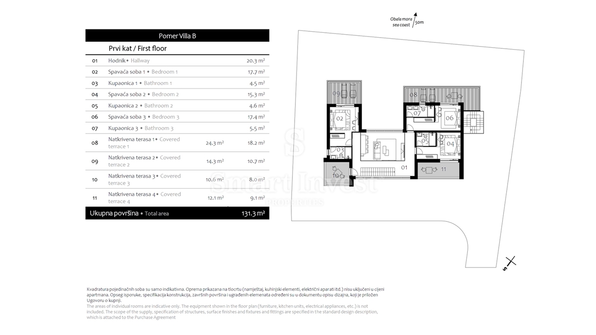 ISTRIA - POMER, villa moderna con piscina riscaldata direttamente sul mare e sul porto turistico