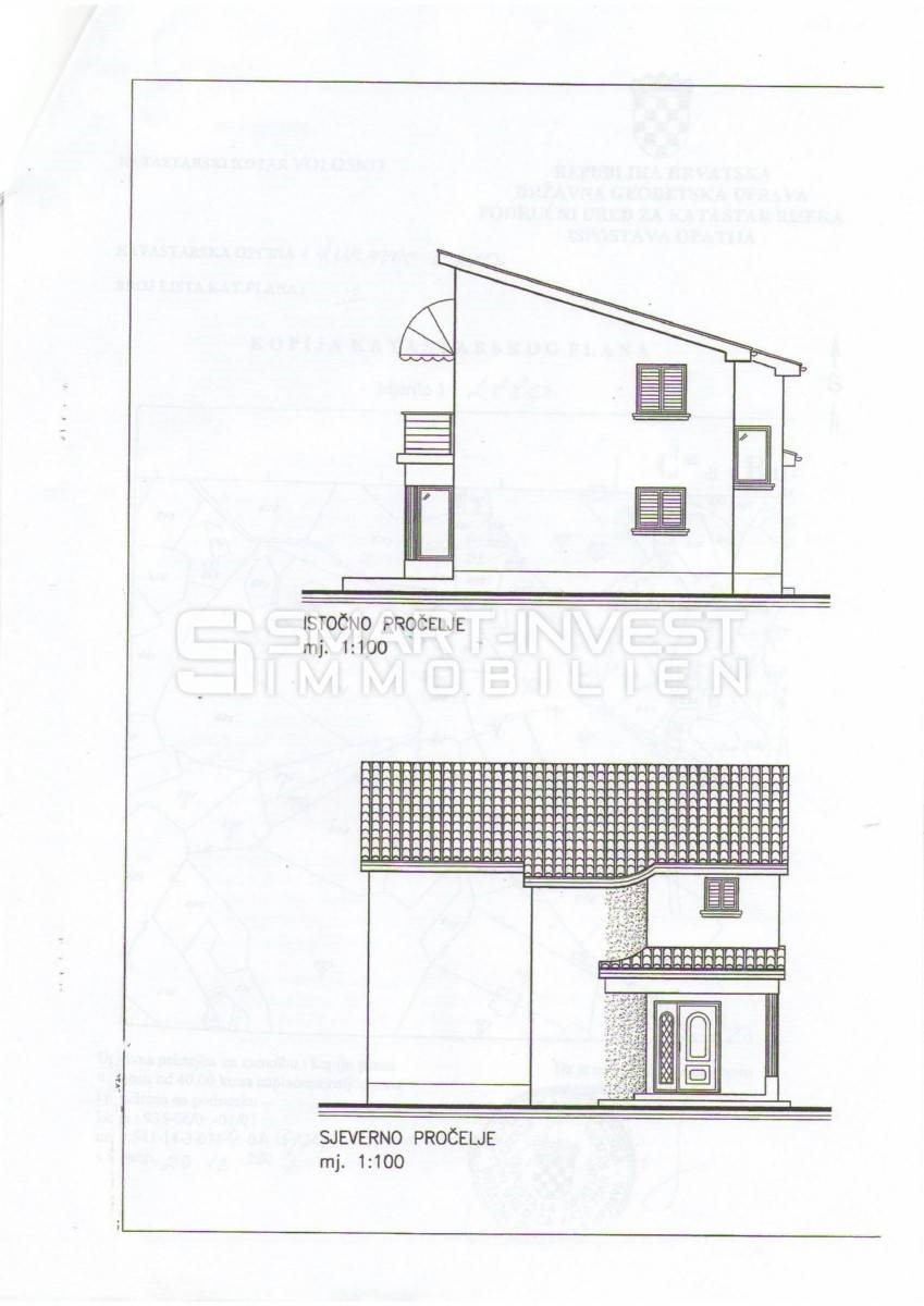 ABBAZIA - RUKAVAC, Terreno di 1117 m2 con permesso di costruzione per la casa, in vendita