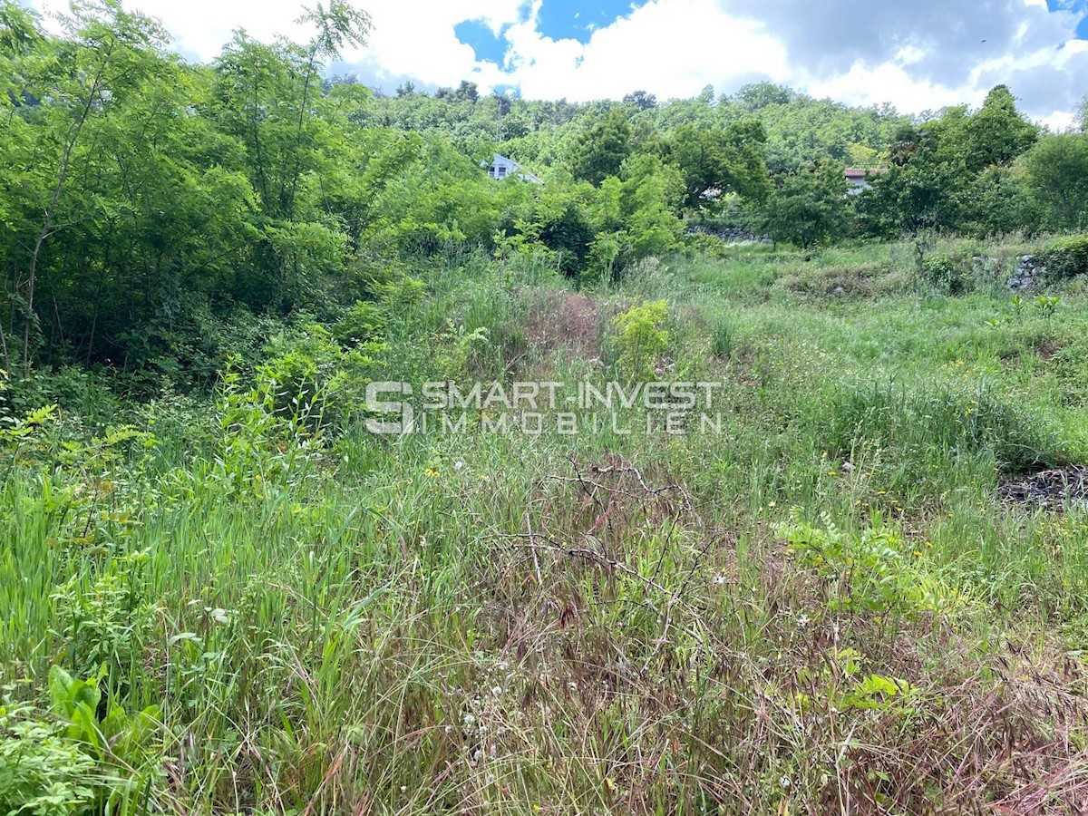 LOVRAN, Land plot of 9847 m2 with building permit and sea view