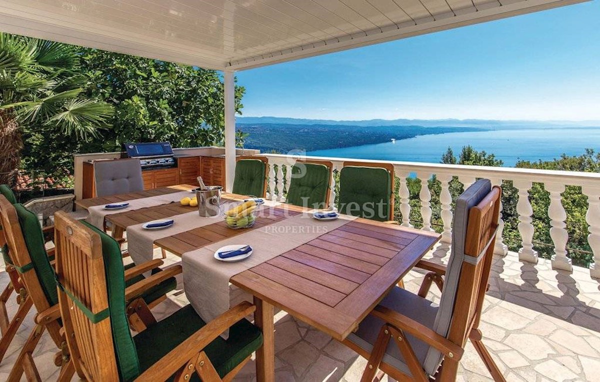 OPATIJA, Spacious house with pool and amazing panoramic sea view