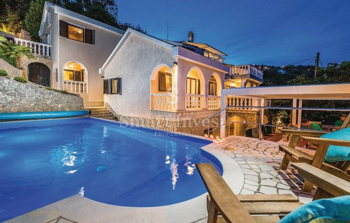 OPATIJA, Spacious house with pool and amazing panoramic sea view