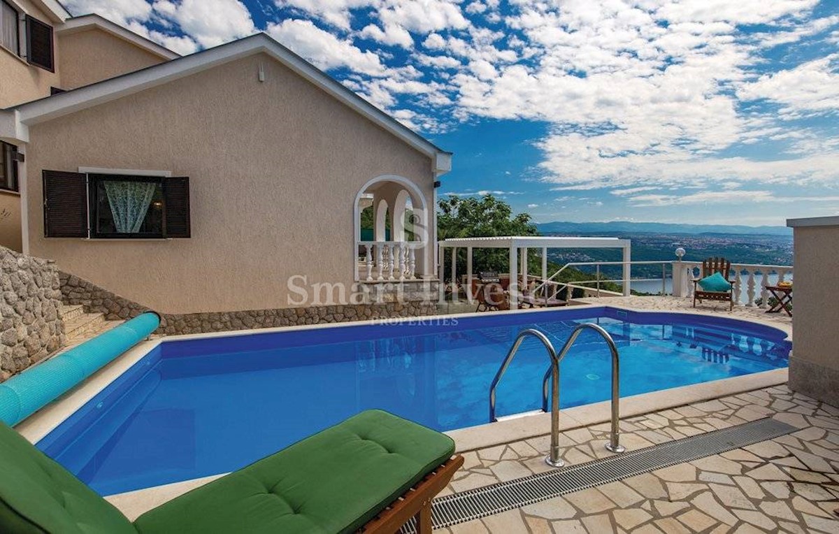 OPATIJA, Spacious house with pool and amazing panoramic sea view