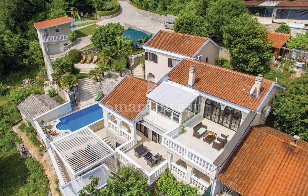 OPATIJA, Spacious house with pool and amazing panoramic sea view