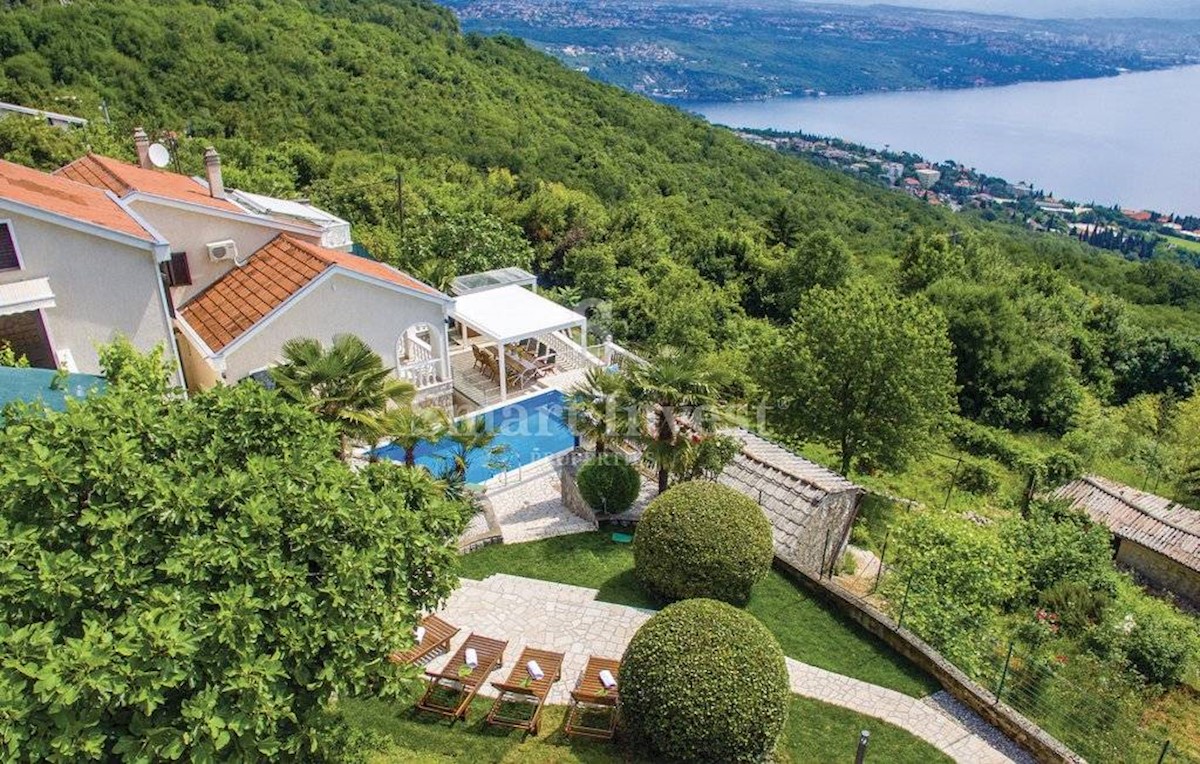 OPATIJA, Spacious house with pool and amazing panoramic sea view