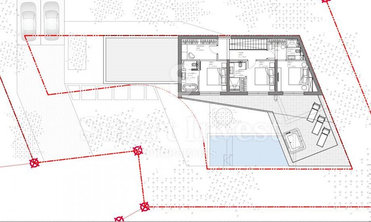 POREČ, LUXURY 4-BEDROOMS VILLA 5 km to the sea, under construction