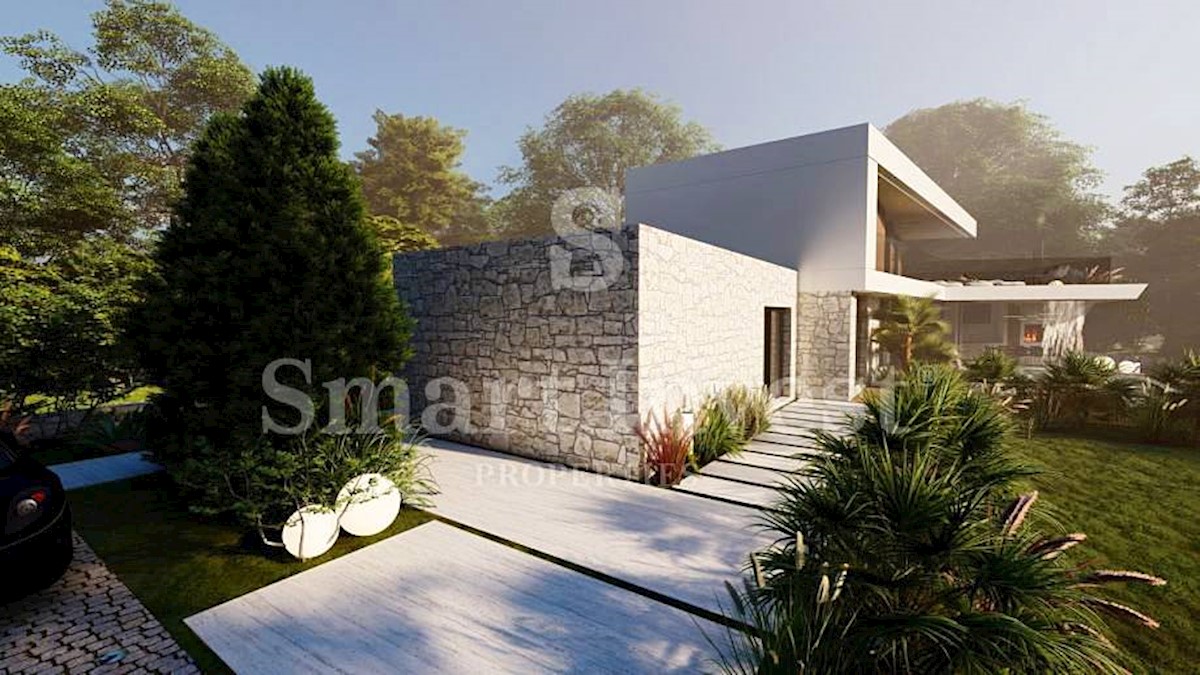 POREČ, LUXURY 4-BEDROOMS VILLA 5 km to the sea, under construction