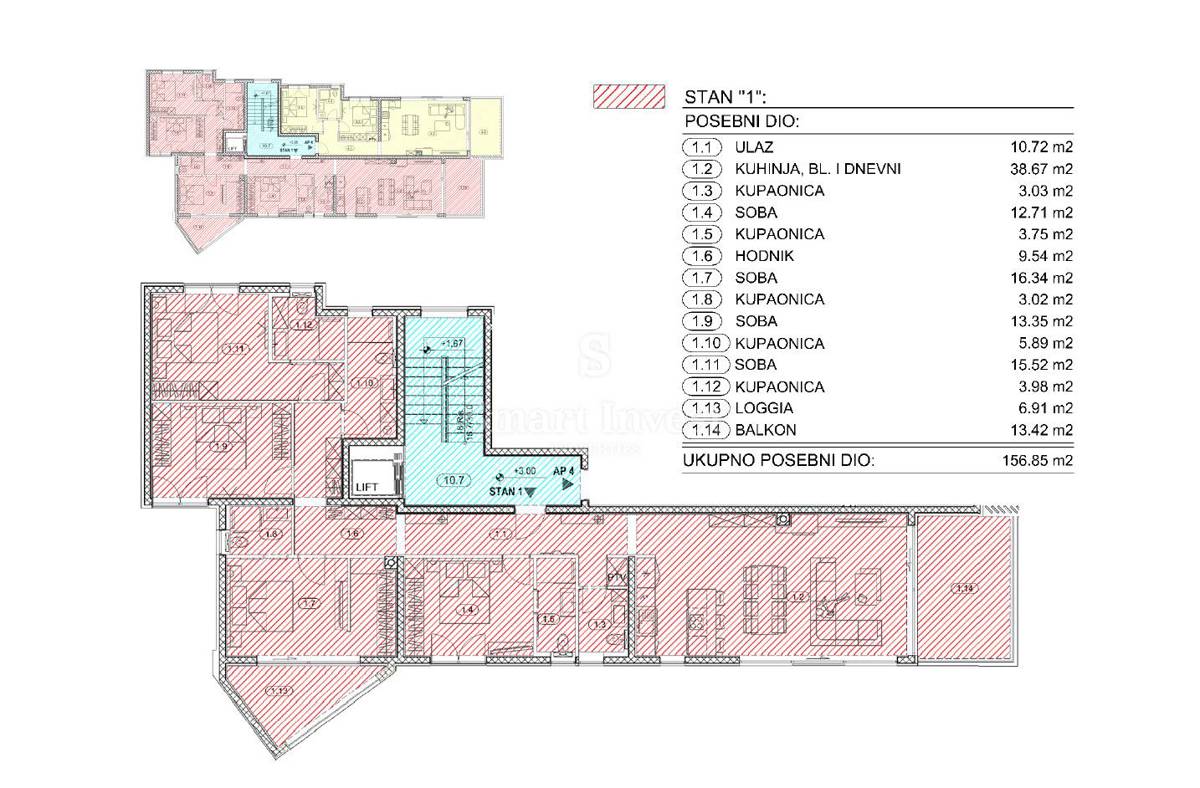 Appartamento Opatija, 65,02m2